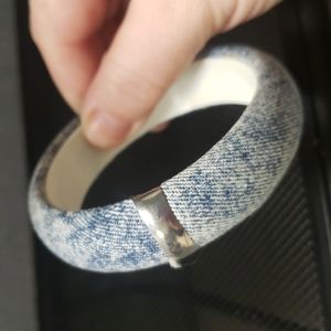 Vintage jean bangle bracelet